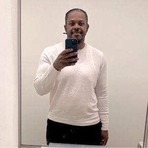 BLACK BROWN 1826 100% MERINO WOOL CREW NECK SWEATER XL